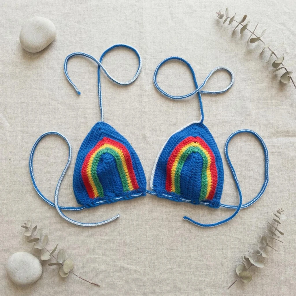 Bikini in the colors of the flag of Pernambuco